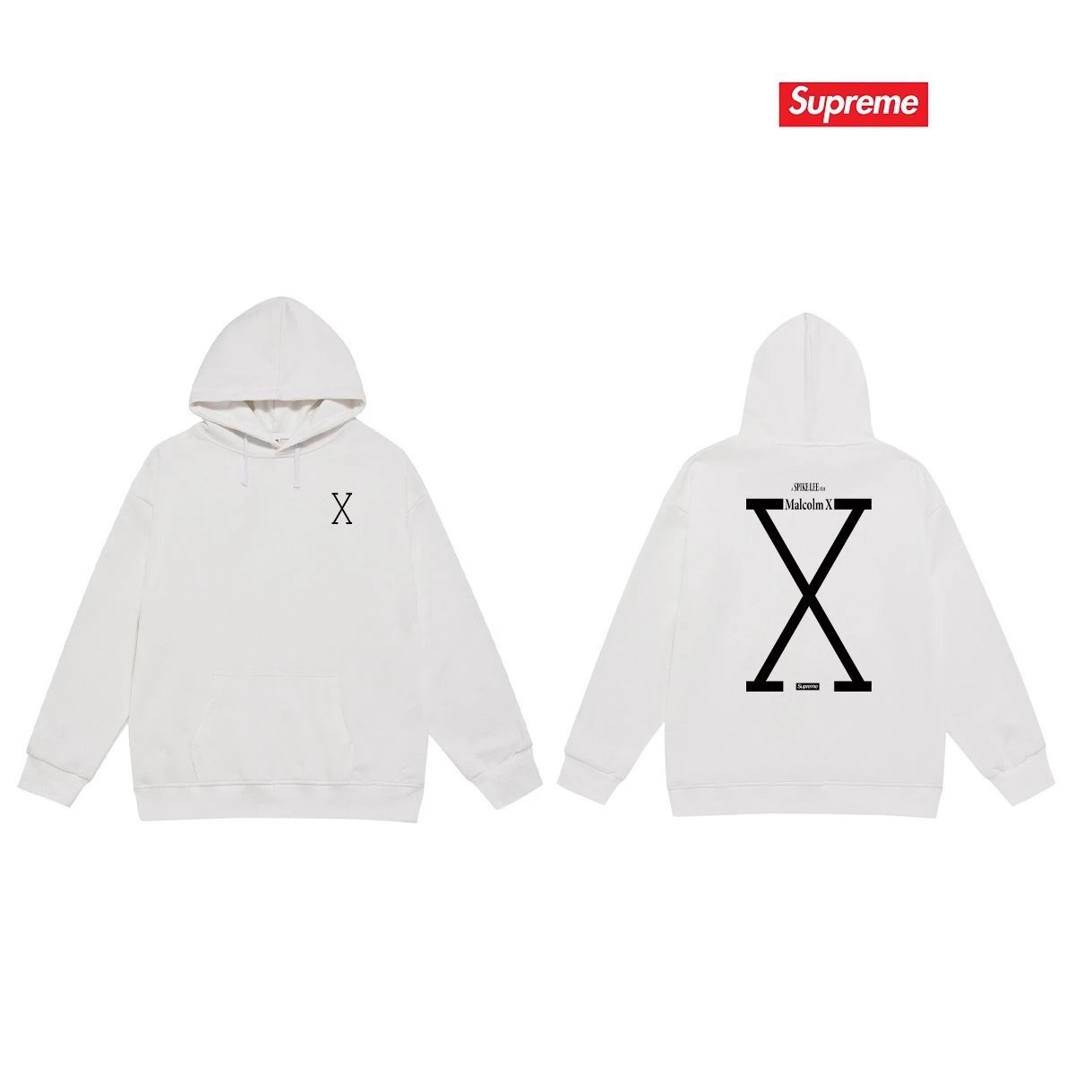 Supreme Hoodies & Sweatshirts Dover Street Market car graphic pullover hoodie — S 2215 White with fleece lining