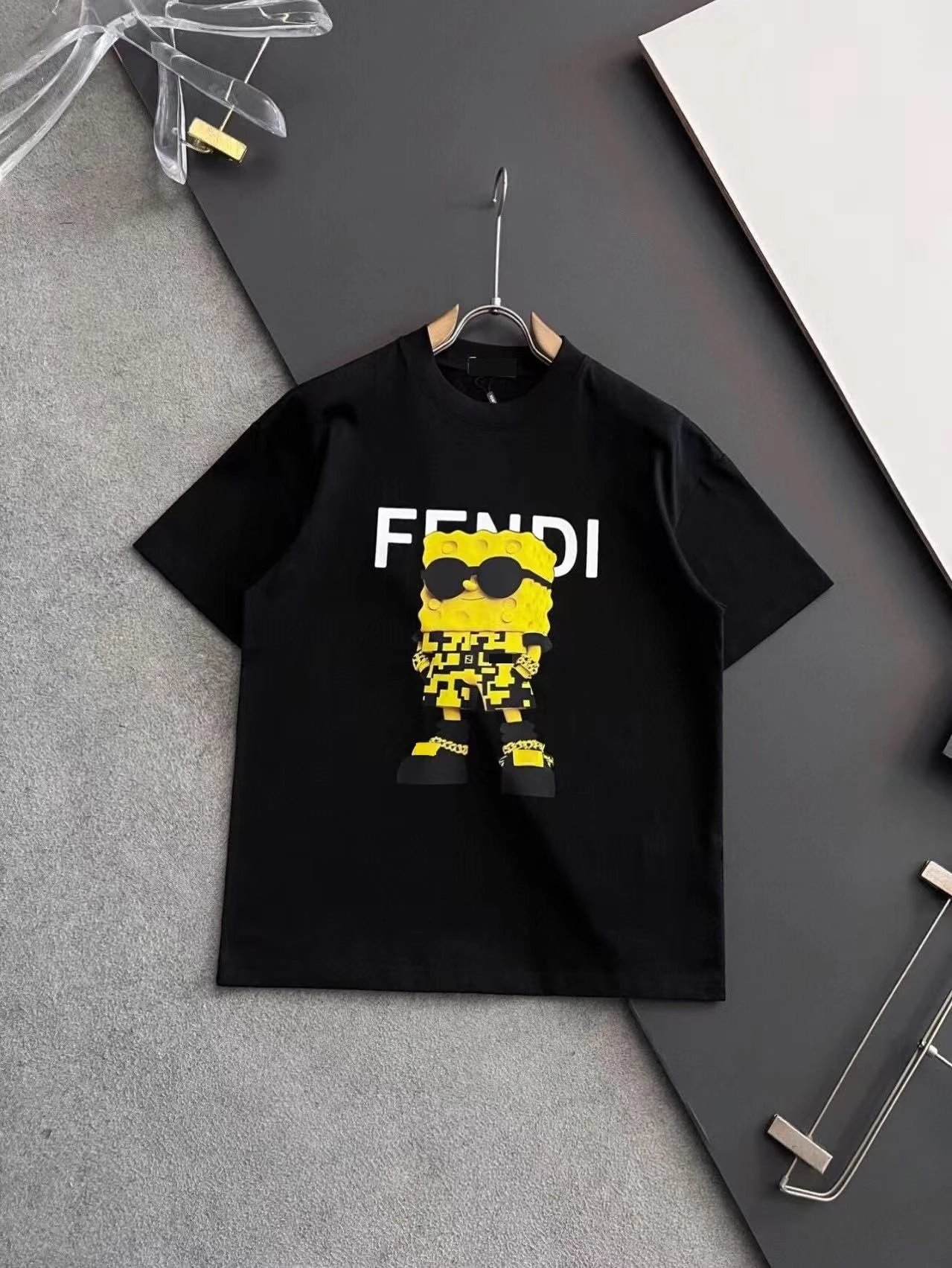 Fendi T-Shirts Monster Eyes Graphic — 9