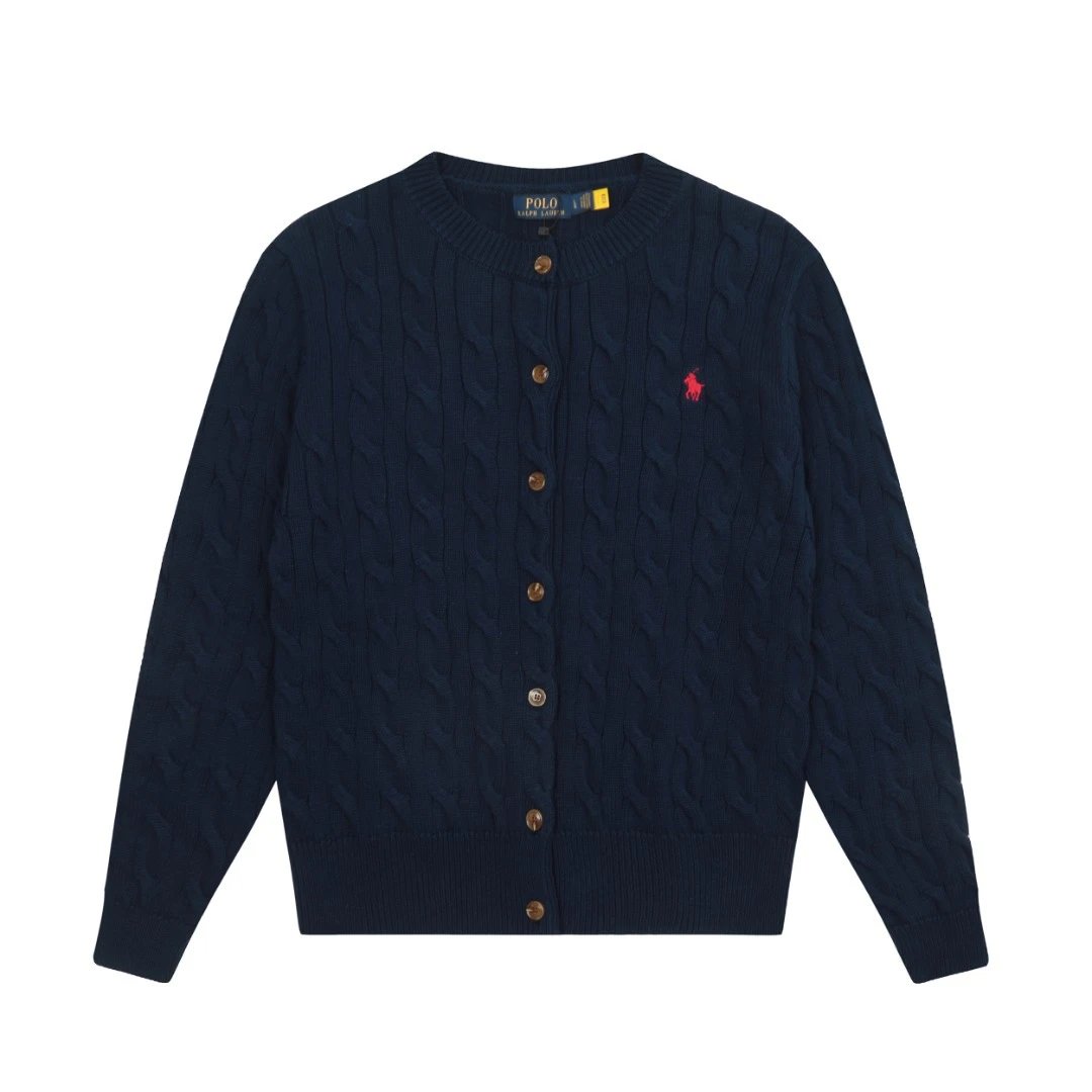 Polo Ralph Lauren DS 006 and 6609 knitwear — DS 006 Navy blue with red label