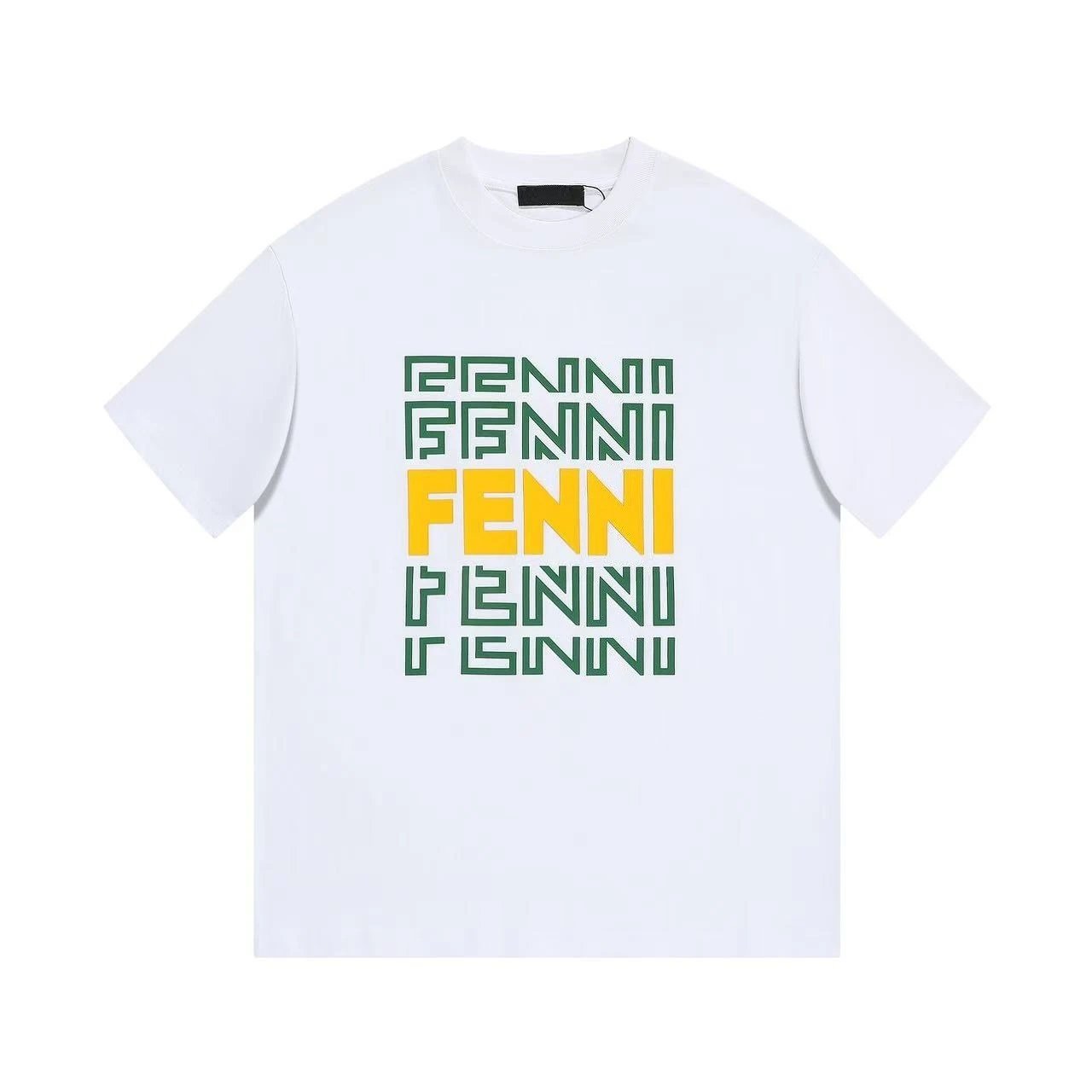 Fendi T-Shirts Short-Sleeve Logo Print — F62