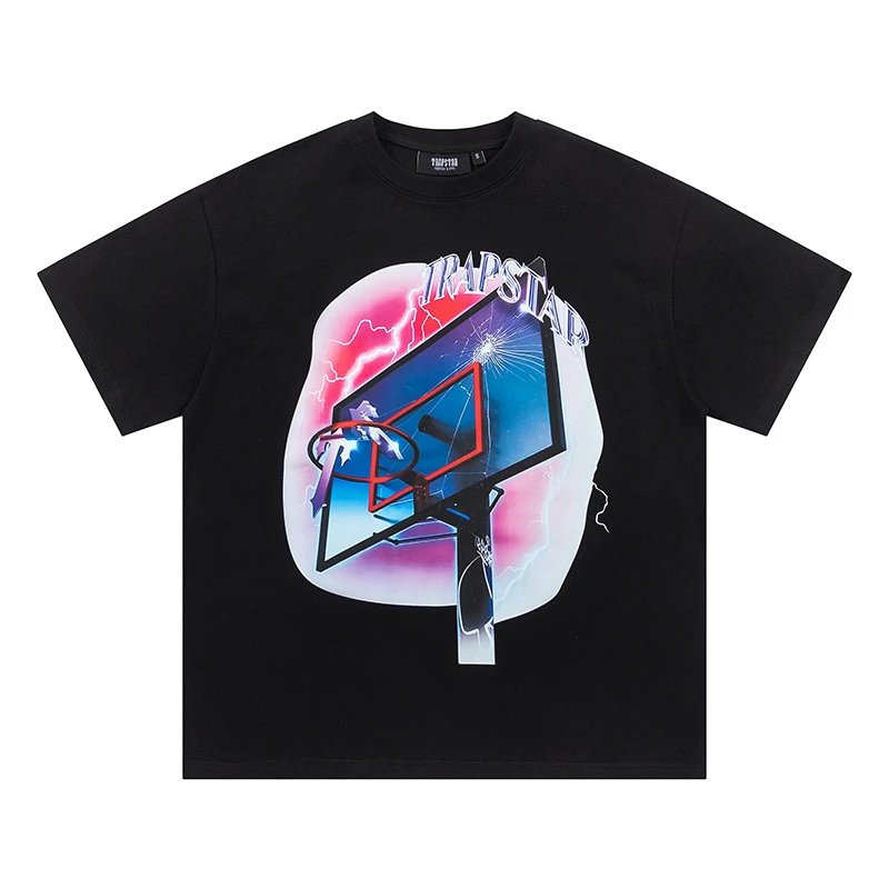 Trapstar T-Shirts Graphic Logo Short-Sleeve T-Shirt — 713 Black