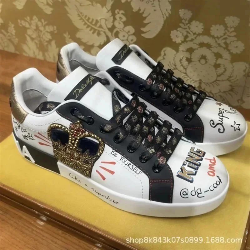 Dolce & Gabbana Sneakers Portofino low-top — Lead color