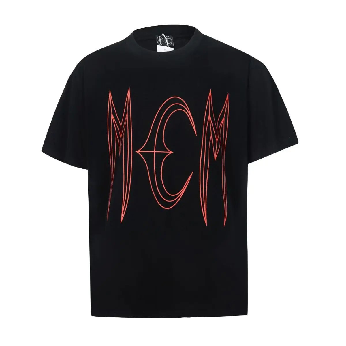 Unbranded T-Shirts Star and crescent moon graphic — Letter Black