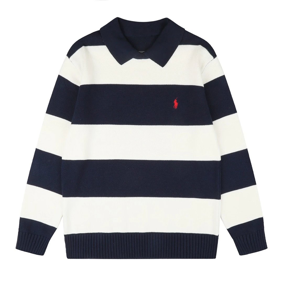 Polo Ralph Lauren DS 006 and 6609 knitwear — DS 6609 Navy blue with white