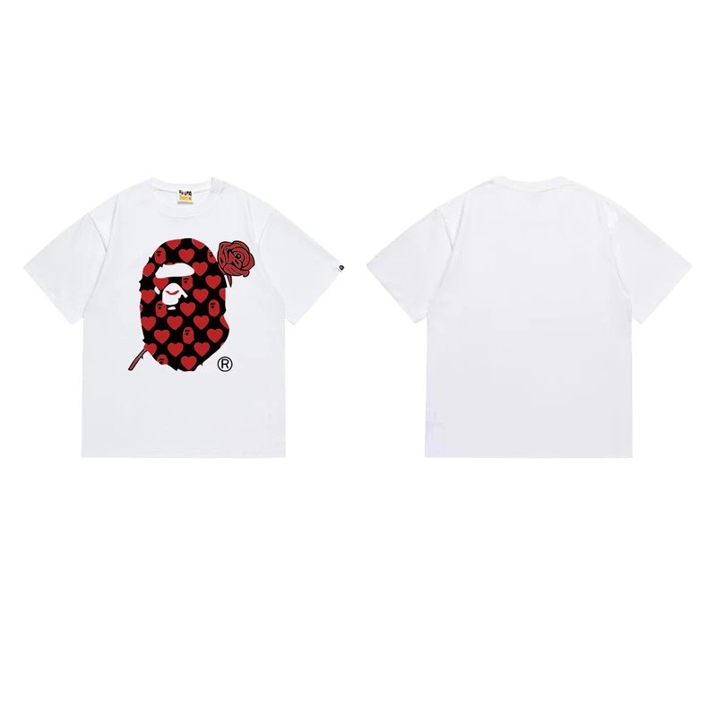 A Bathing Ape T-Shirts Head Graphic — 149 white