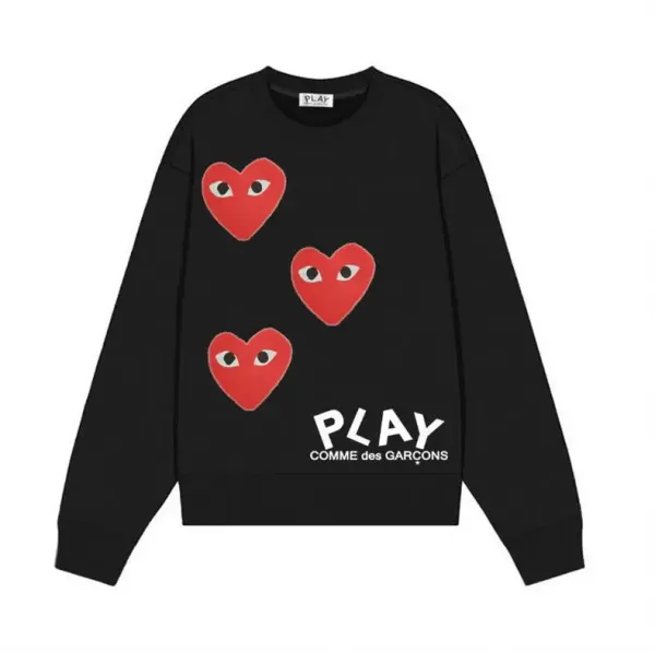 Comme des Garçons Play Heart Eyes White Sweater - 11