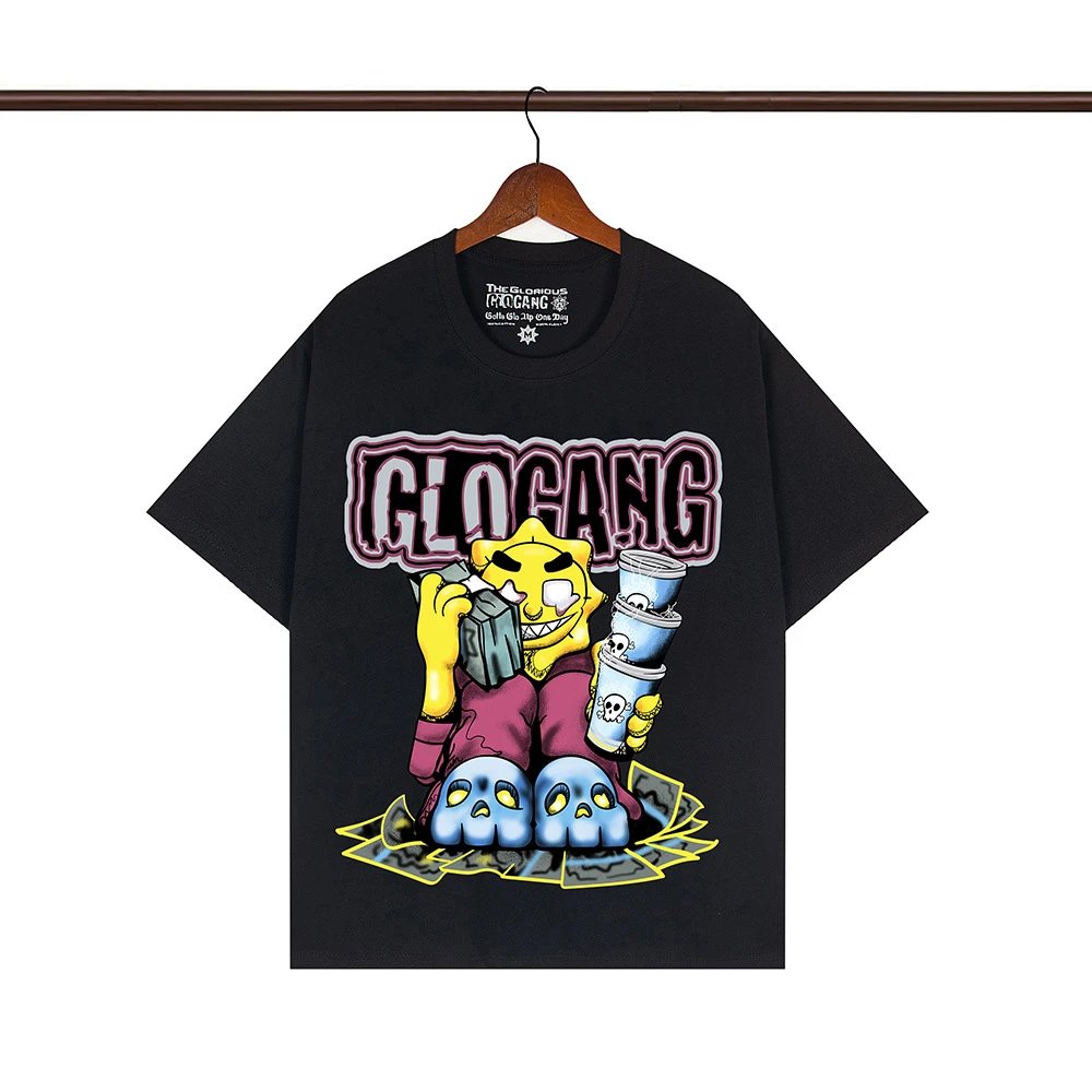 Glo Gang T-Shirts Graphic Print Crew Neck T-Shirt — 117 black