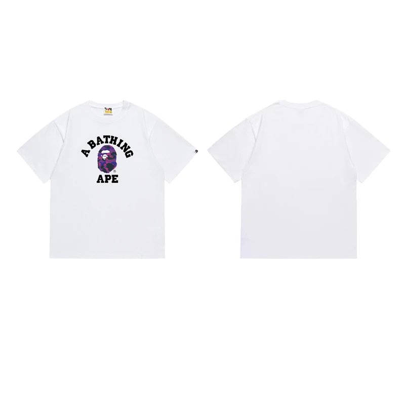 A Bathing Ape T-Shirts Head Graphic — 161 white