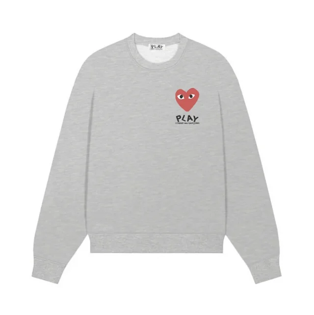 Comme des Garçons Hoodies & Sweatshirts PLAY heart graphic crewneck sweatshirt product detail image 22