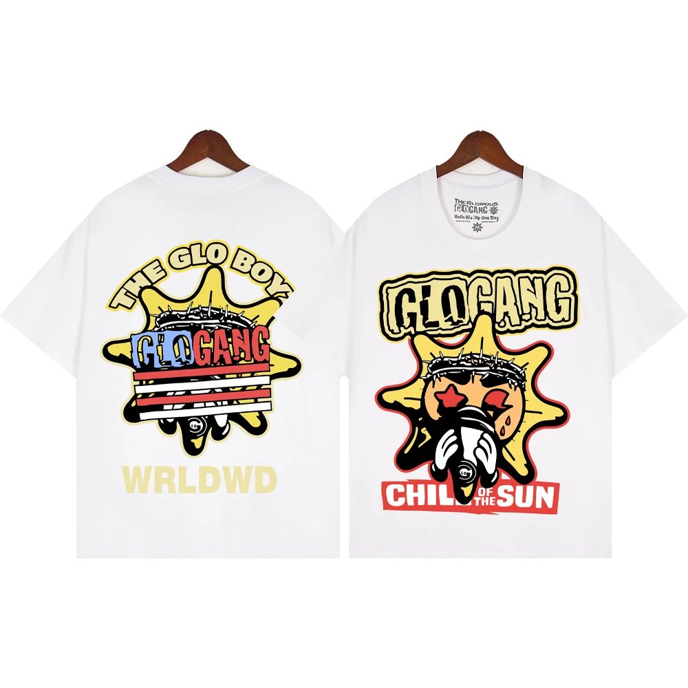 Glo Gang T-Shirts Graphic Print Crew Neck T-Shirt — 105 white