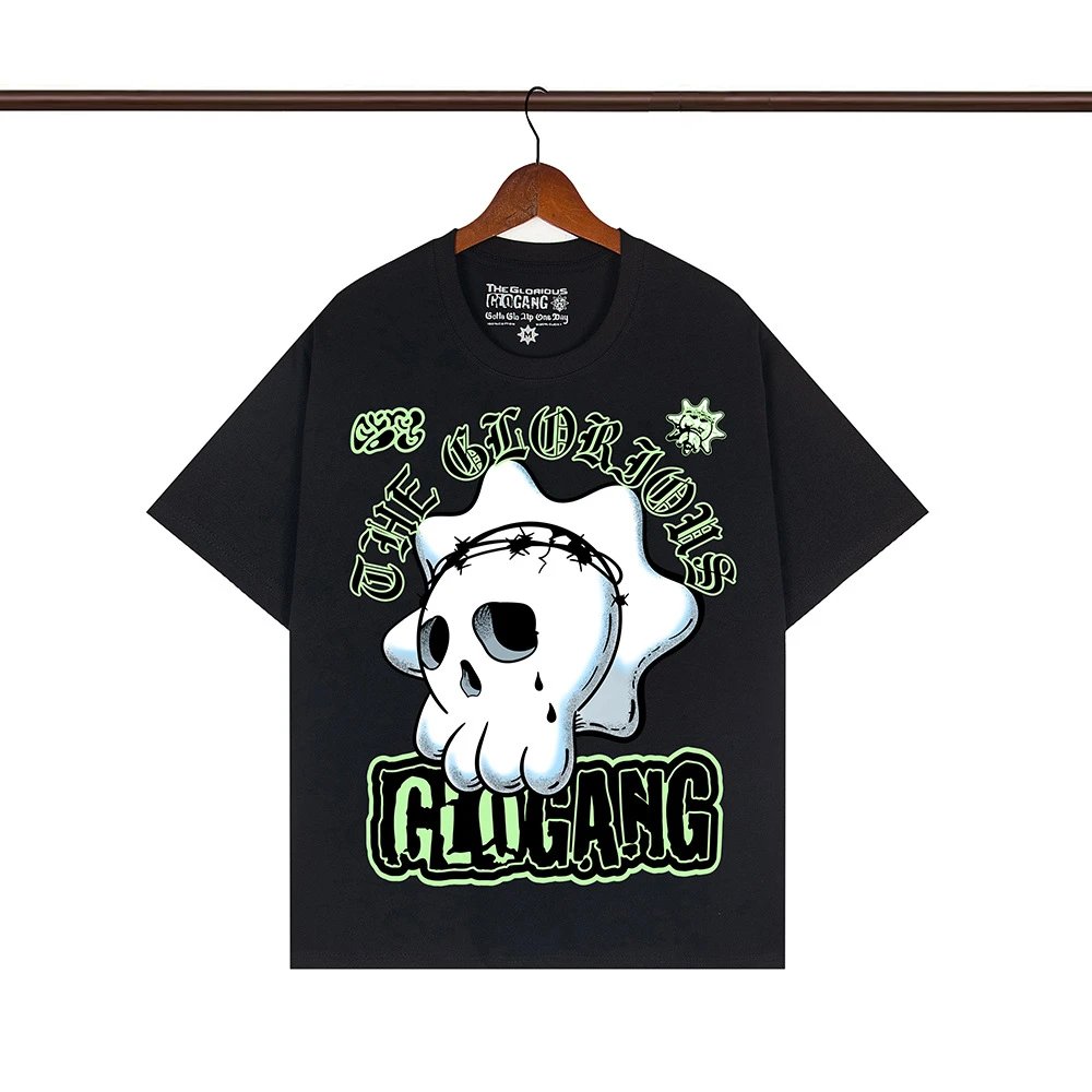 Glo Gang T-Shirts Graphic Print Crew Neck T-Shirt — 116 black