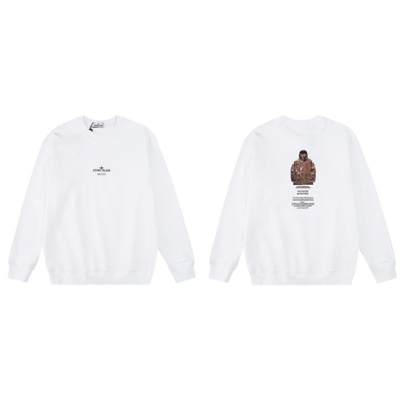 Stone Island Hoodies & Sweatshirts Crewneck graphic sweatshirt — W808 white