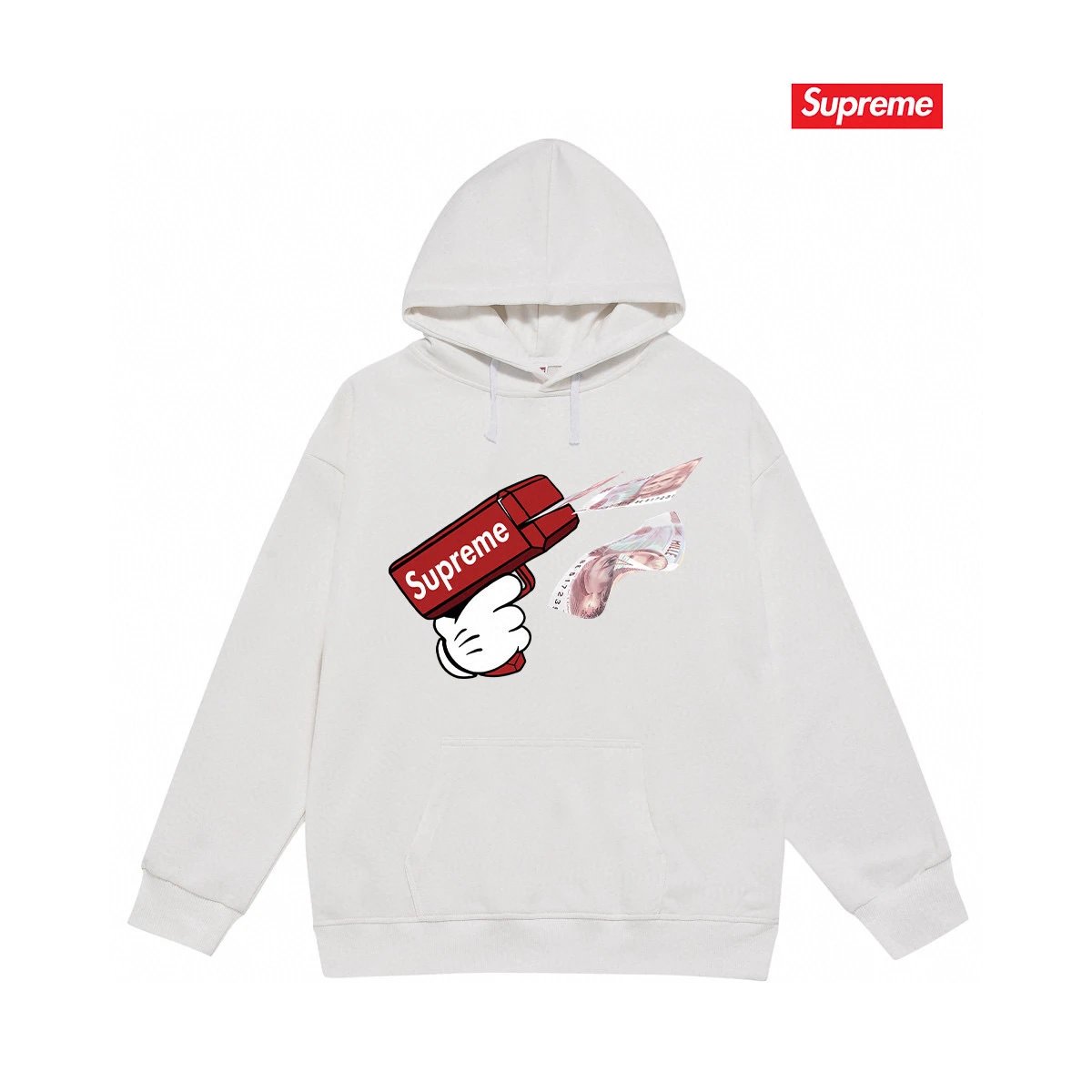 Supreme Hoodies & Sweatshirts Graphic Print Pullover Hoodie — 32