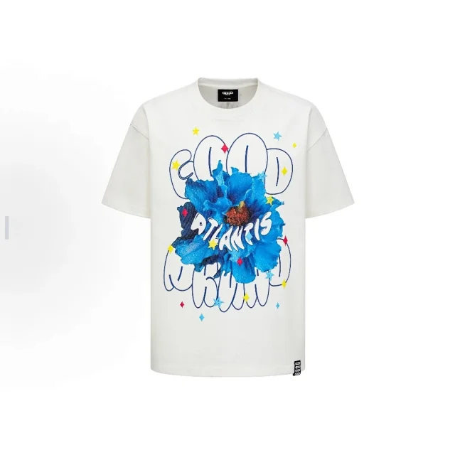 GOODBAI T-Shirts Oversized short-sleeve logo graphic T-shirt product detail image 18