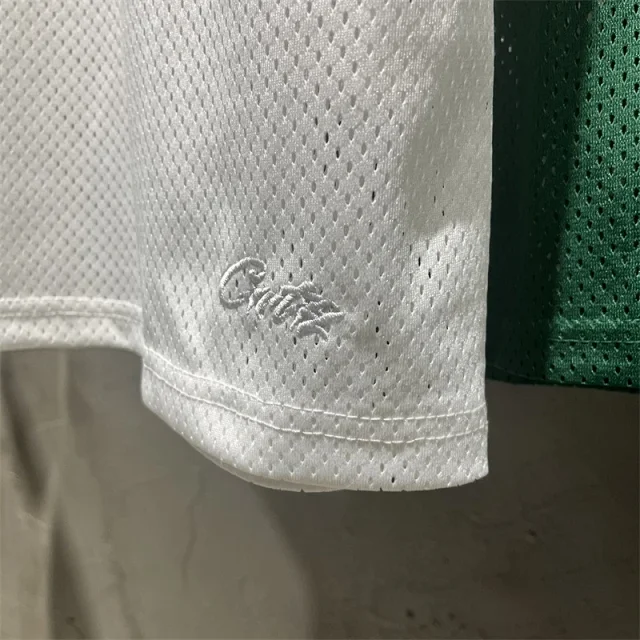 Corteiz Mesh 18 graphic short-sleeve shirt and shorts set product detail image 18