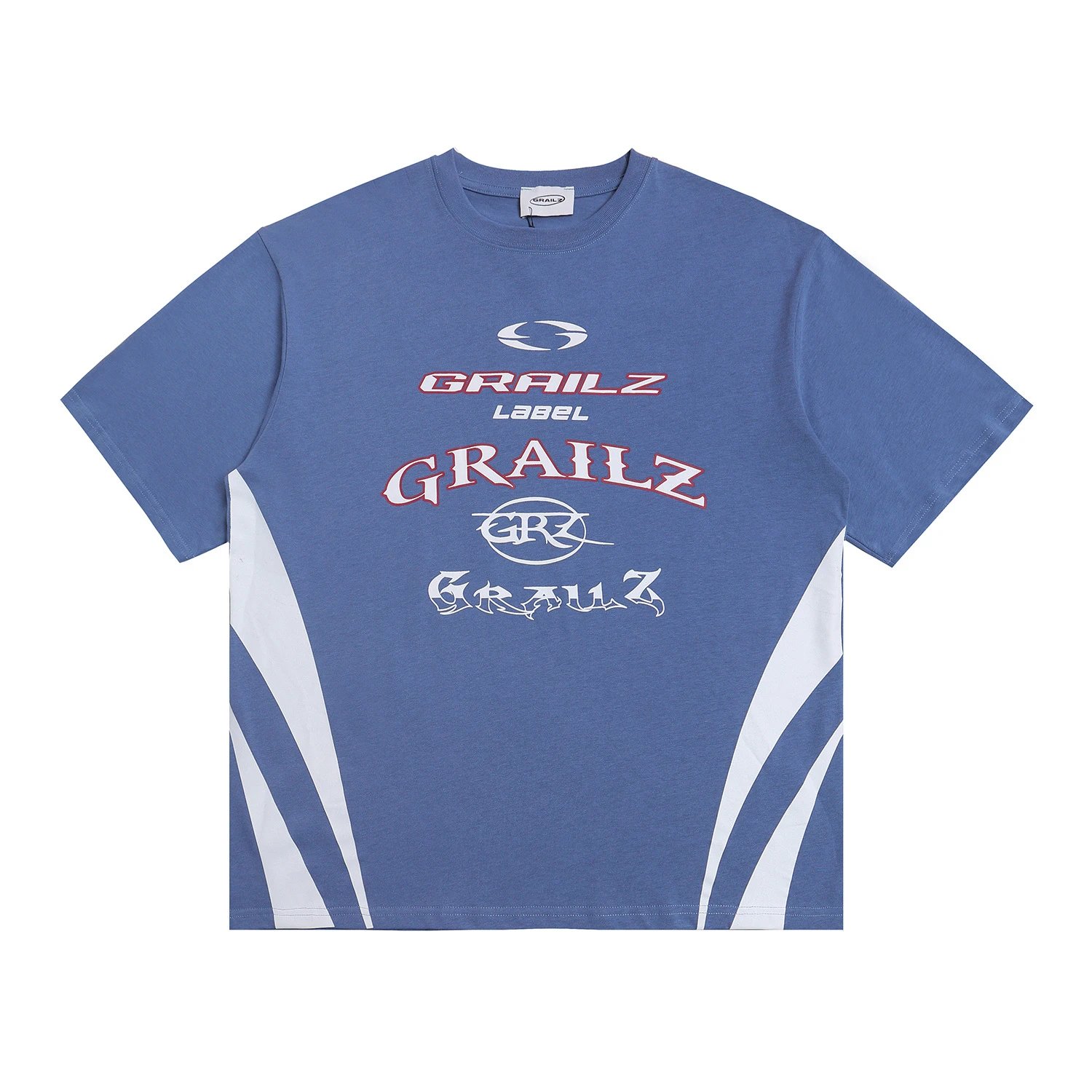 GRAILZ T-Shirts Oversized Graphic Print — blue GR 69