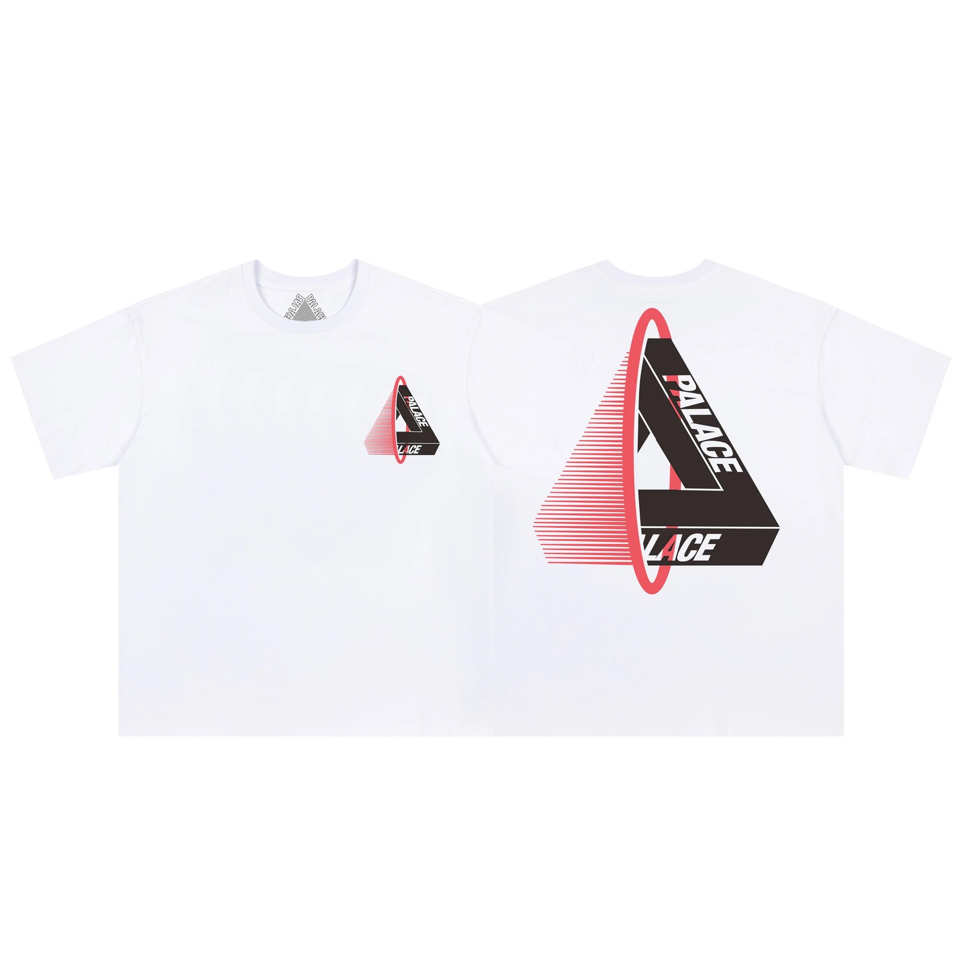 Palace T-Shirts Tri-Ferg Graphic — 04 White