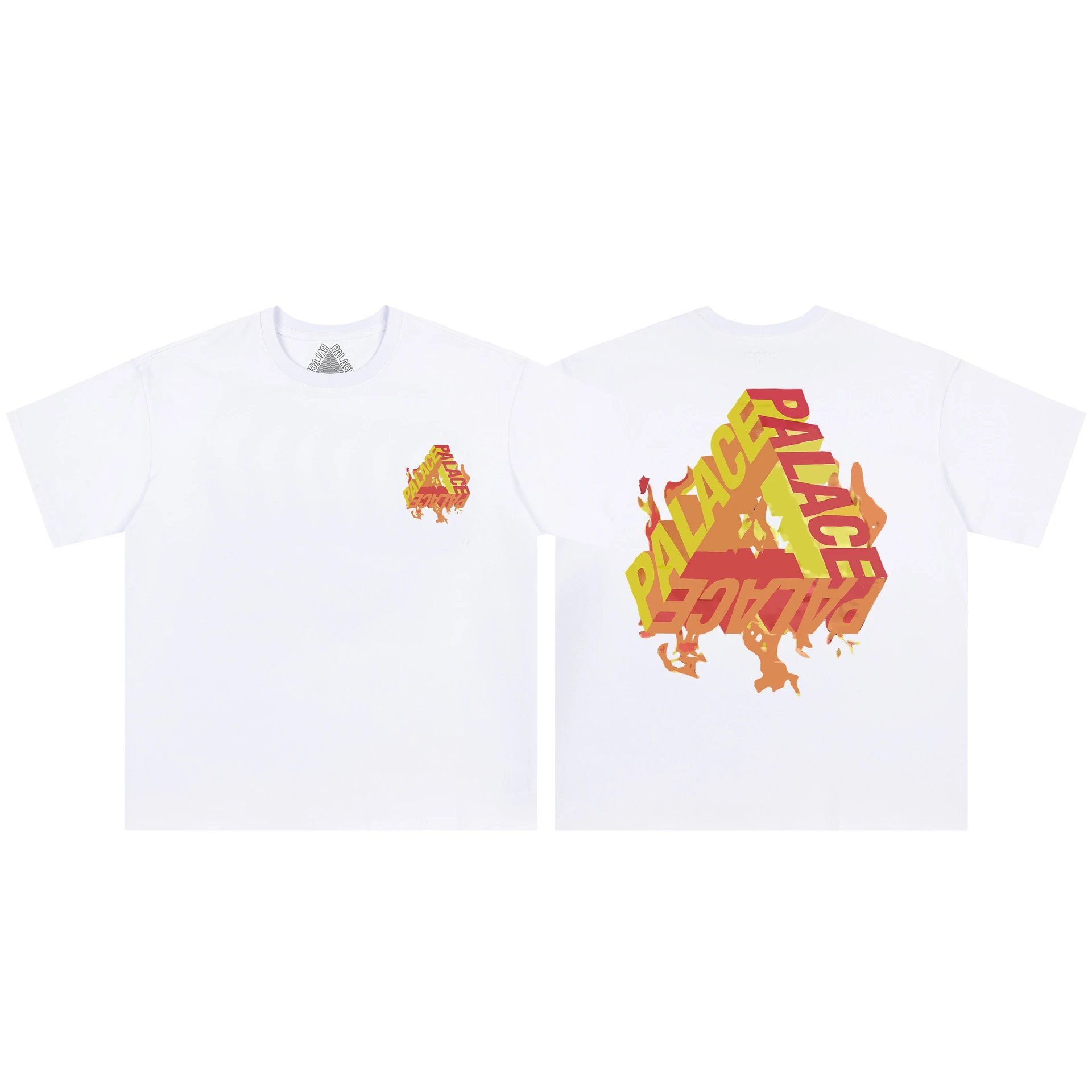 Palace T-Shirts Tri-Ferg Graphic — 10 white