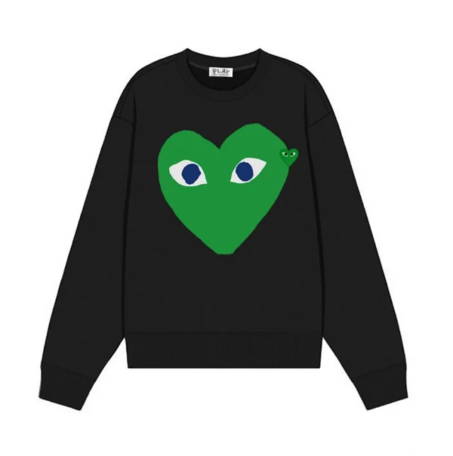 Comme des Garçons Hoodies & Sweatshirts PLAY heart graphic crewneck sweatshirt product detail image 15