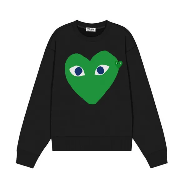Comme des Garçons Play Heart Eyes White Sweater - 16