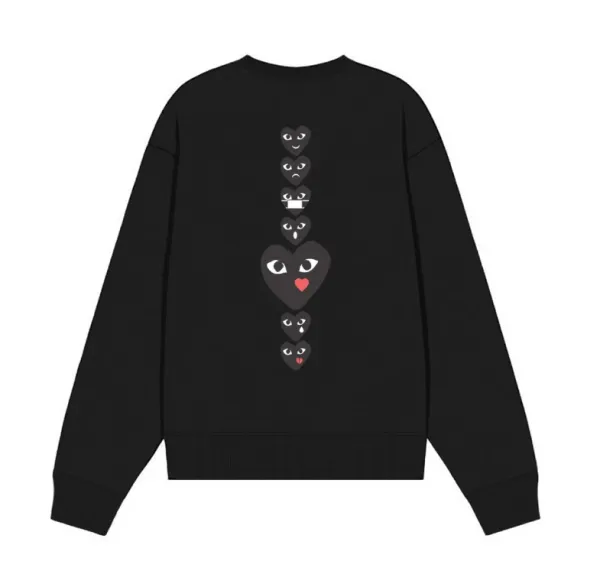 Comme des Garçons Play Heart Eyes White Sweater - 20