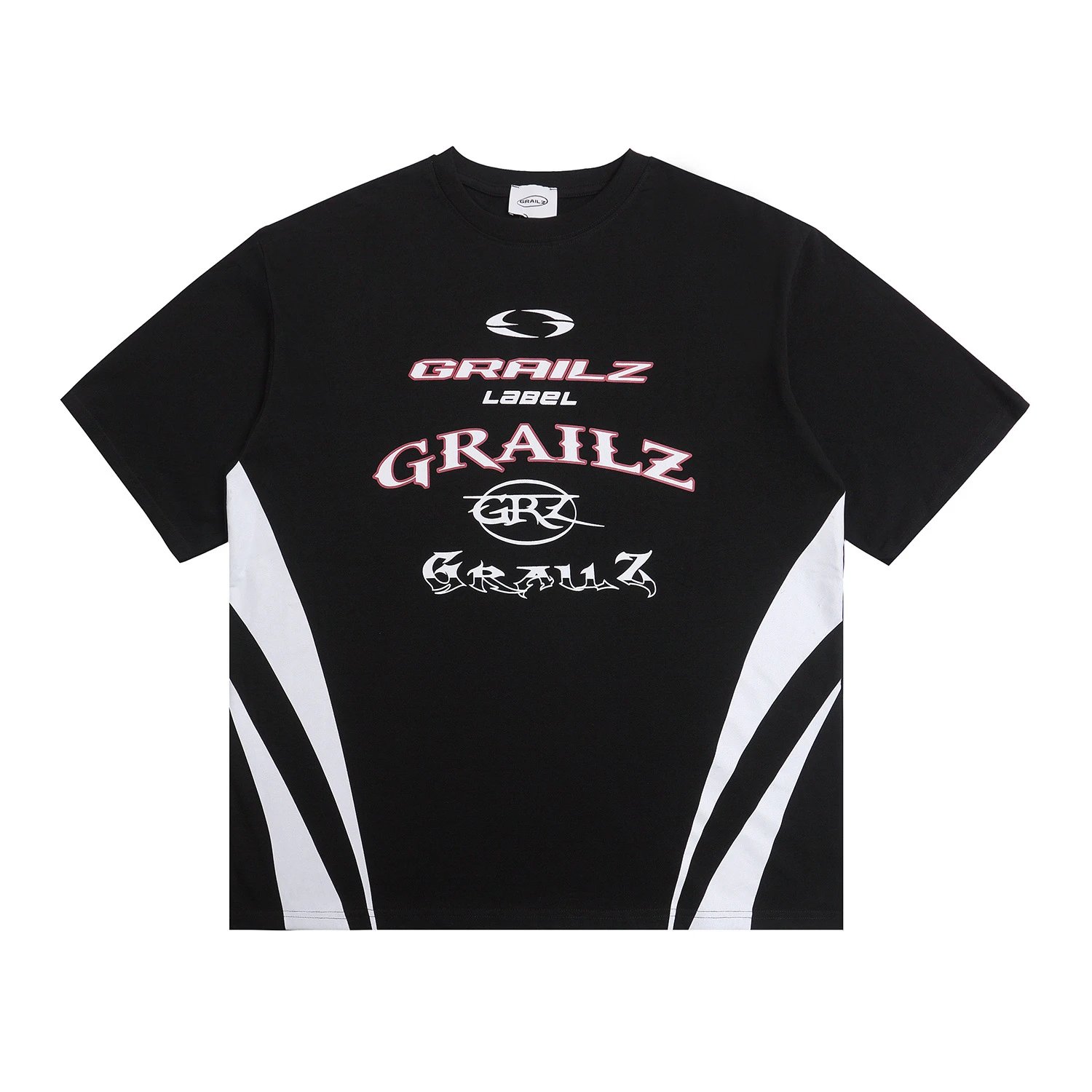 GRAILZ T-Shirts Oversized Graphic Print — Black GR 69