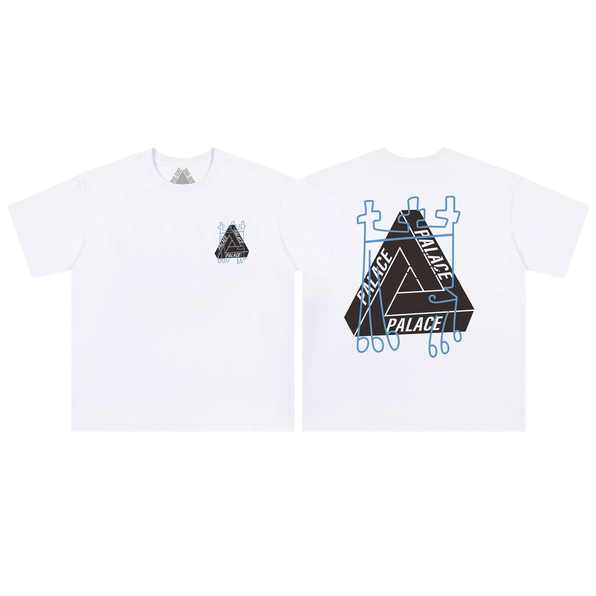 Palace T-Shirts Tri-Ferg Logo Print — 29