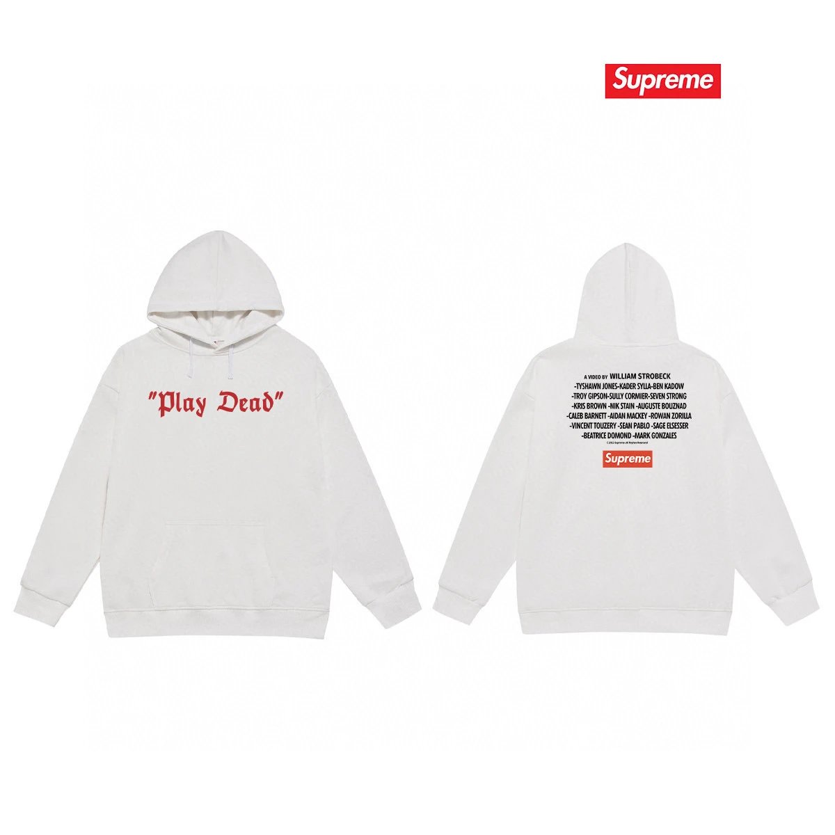 Supreme Hoodies & Sweatshirts Graphic pullover hoodie — S 2170 white