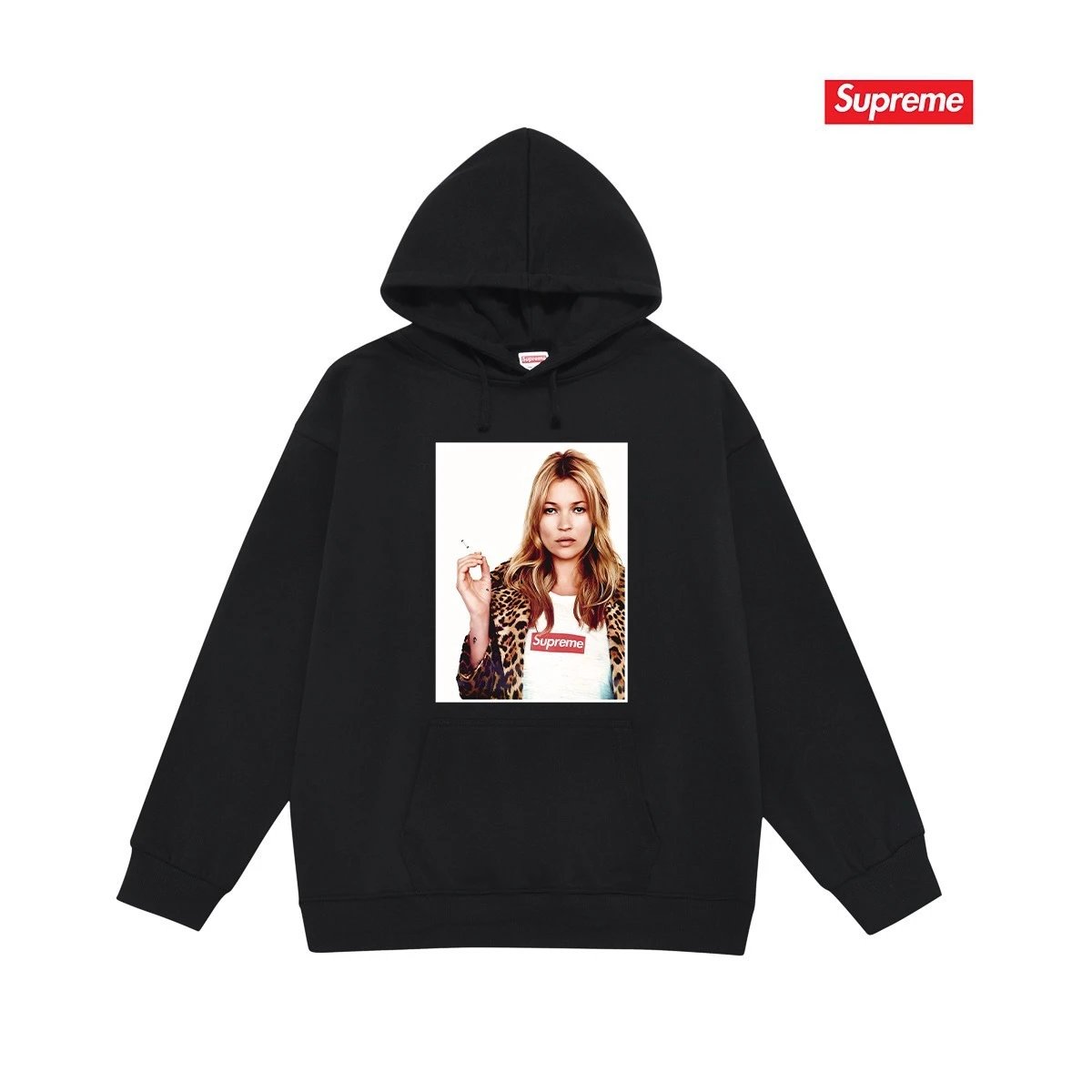 Supreme Hoodies & Sweatshirts Dover Street Market car graphic pullover hoodie — S 2190 Black with fleece lining