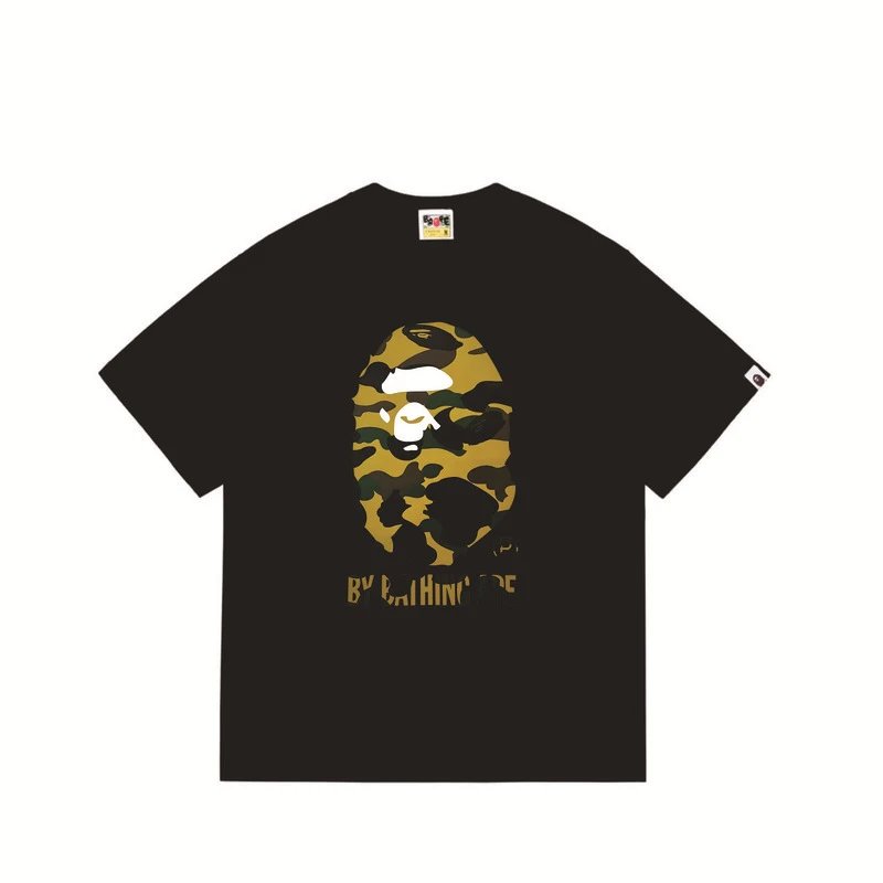 BAPE T-Shirts Hot Wheels Graphic Short-Sleeve T-Shirt — 260 black and yellow