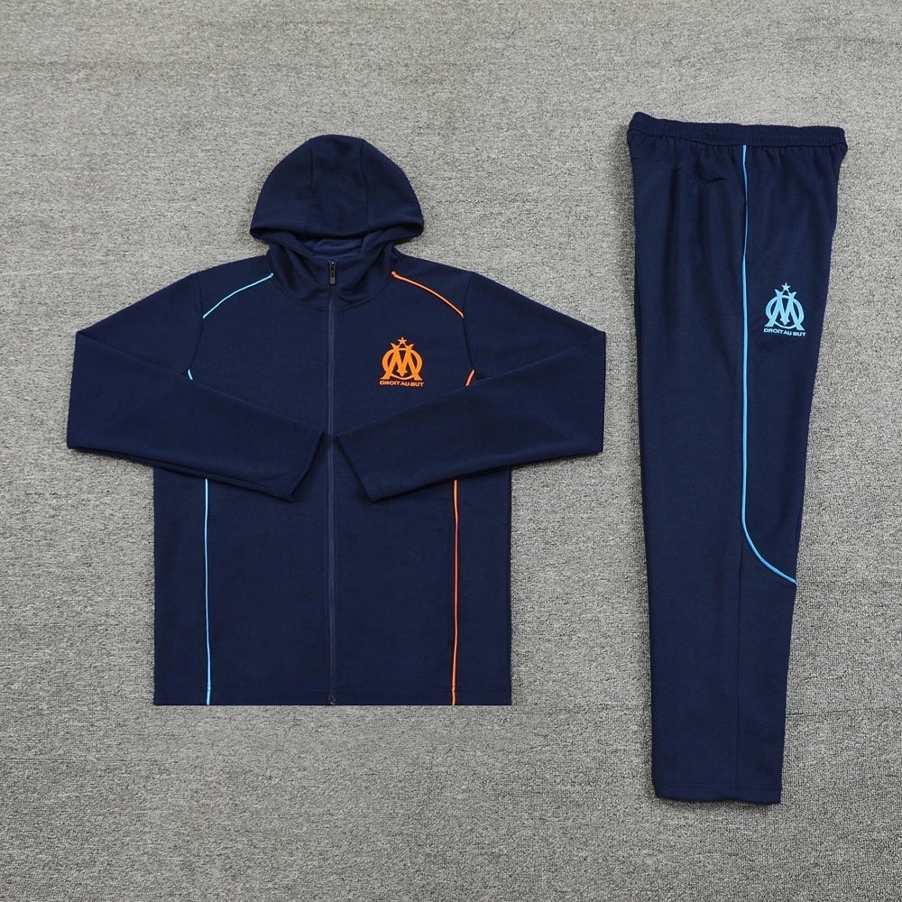 Arsenal Tracksuits Football club hooded tracksuit with jogger pants — 24 Marseille sapphire blue