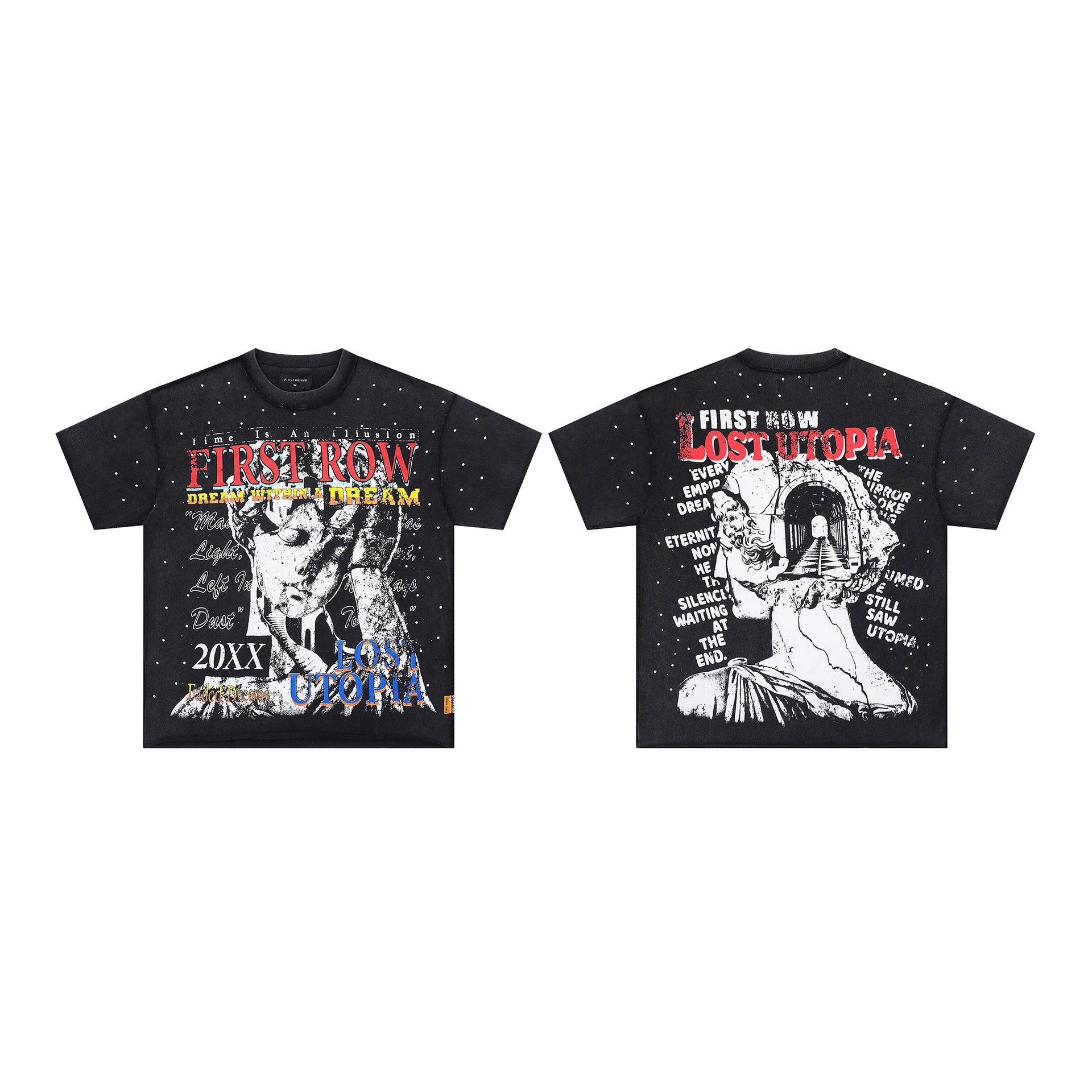 FIRST ROW T-Shirts Graphic Print — F 515#Full-width hot drilling