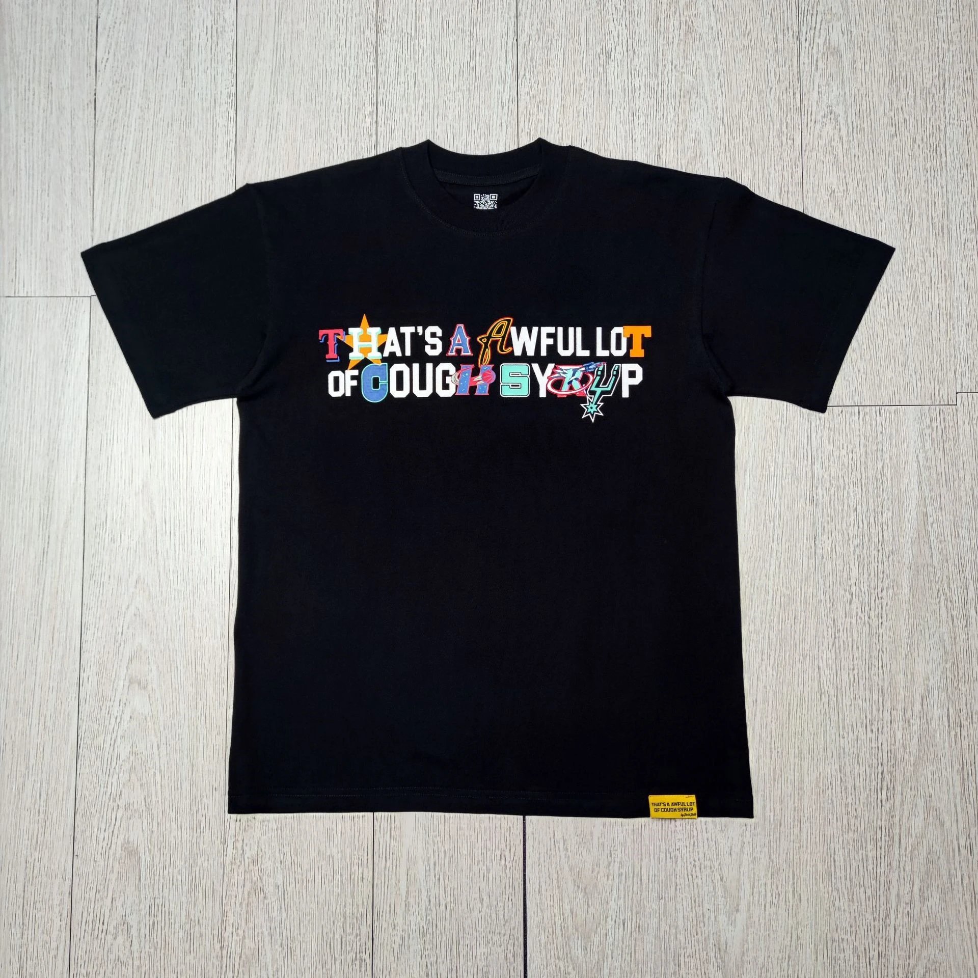 Cough Syrup T-Shirts Graphic Print — 06 Black Short Sleeve