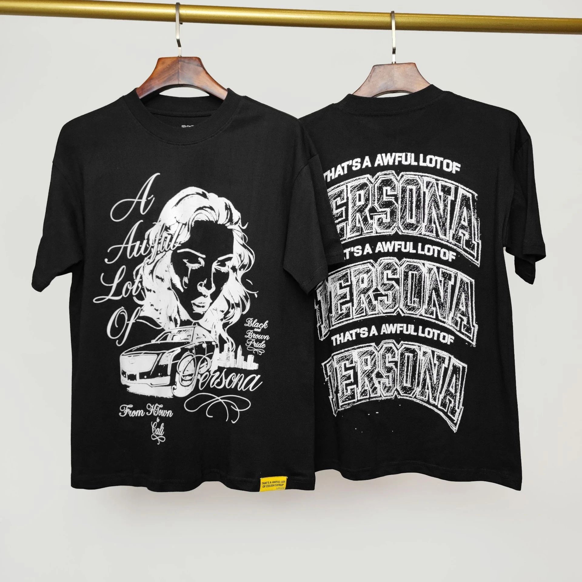 Unbranded T-Shirts Graphic Print — 46 Black and white