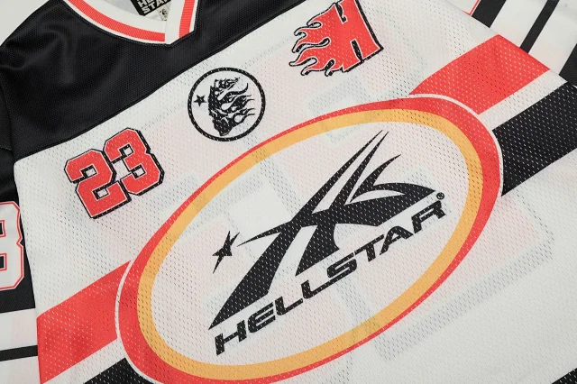 Hellstar T-Shirts Mesh football jersey graphic product detail image 19