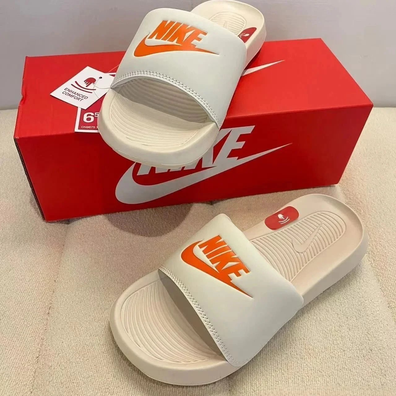 RFIDNO Sandals Monogram Slide — N Granules/-rice orange sponge does not grind feet