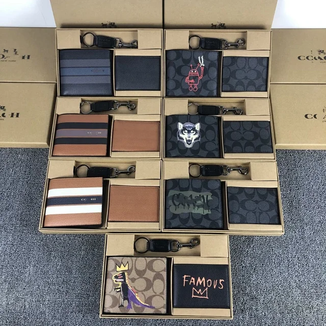 Coach Wallets & Card Holders Signature C Three-Piece Wallet, Holder and Keychain Set product detail image 1