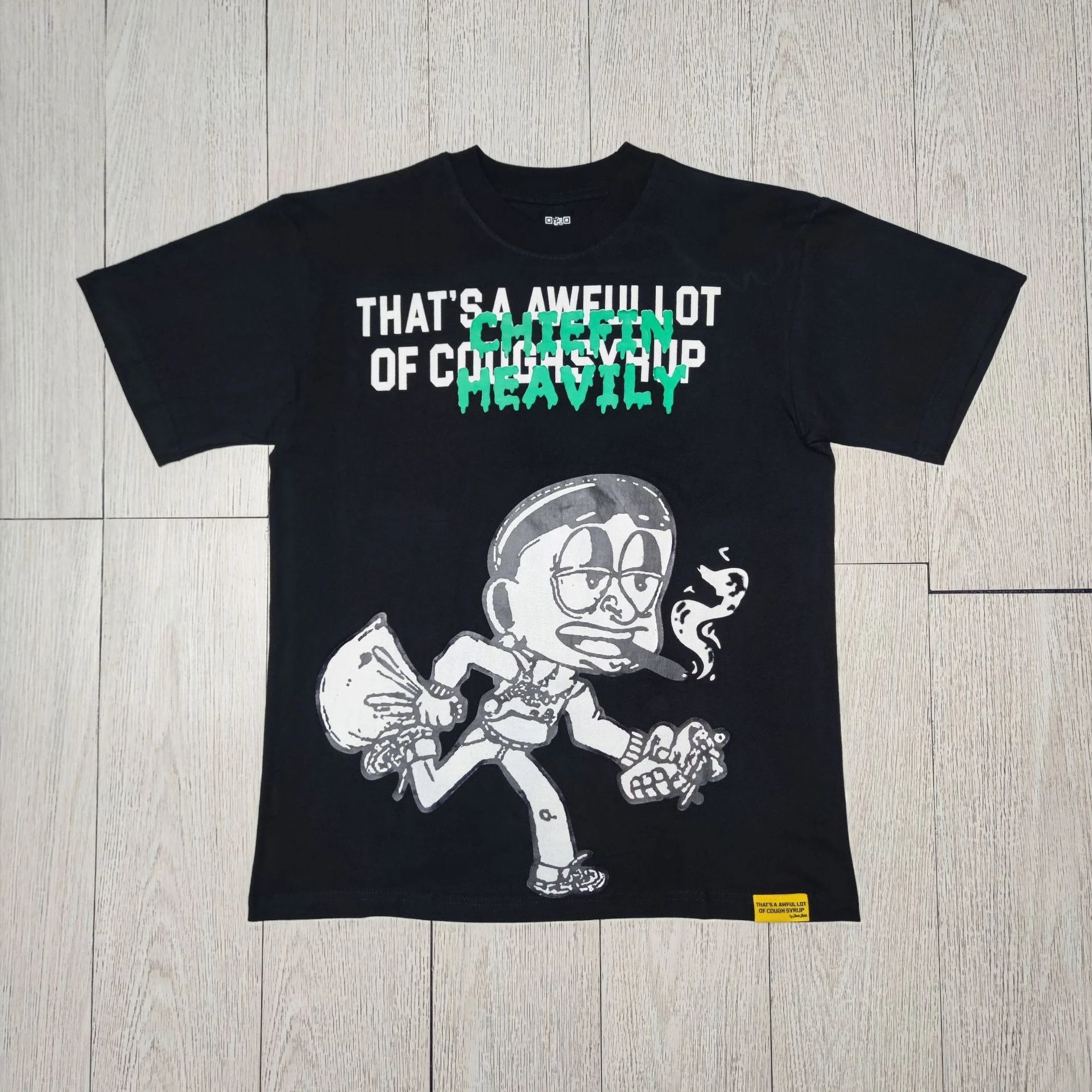 Cough Syrup T-Shirts Graphic Print — 04 Black Short Sleeve
