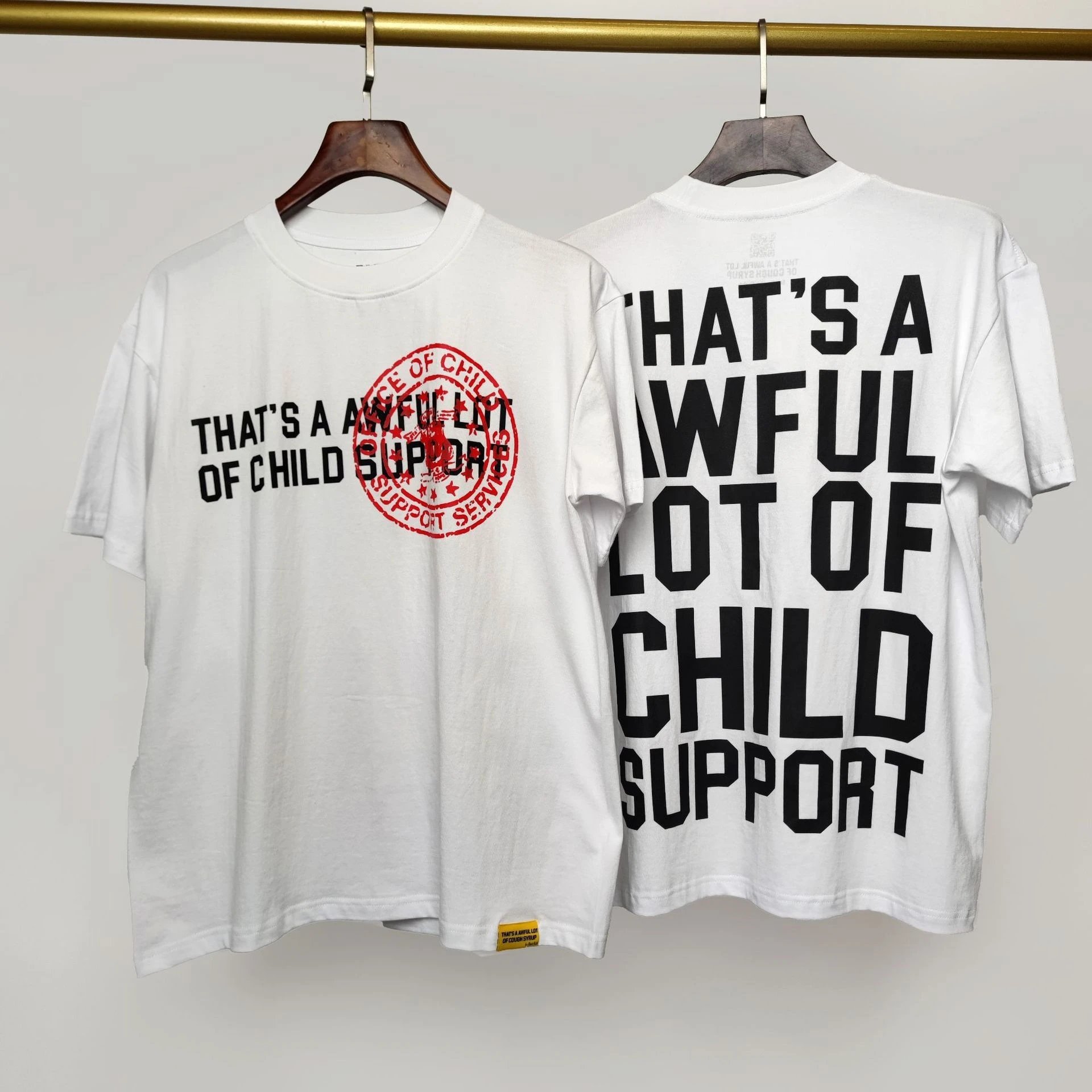Cough Syrup T-Shirts Graphic Print — 25 white short sleeve
