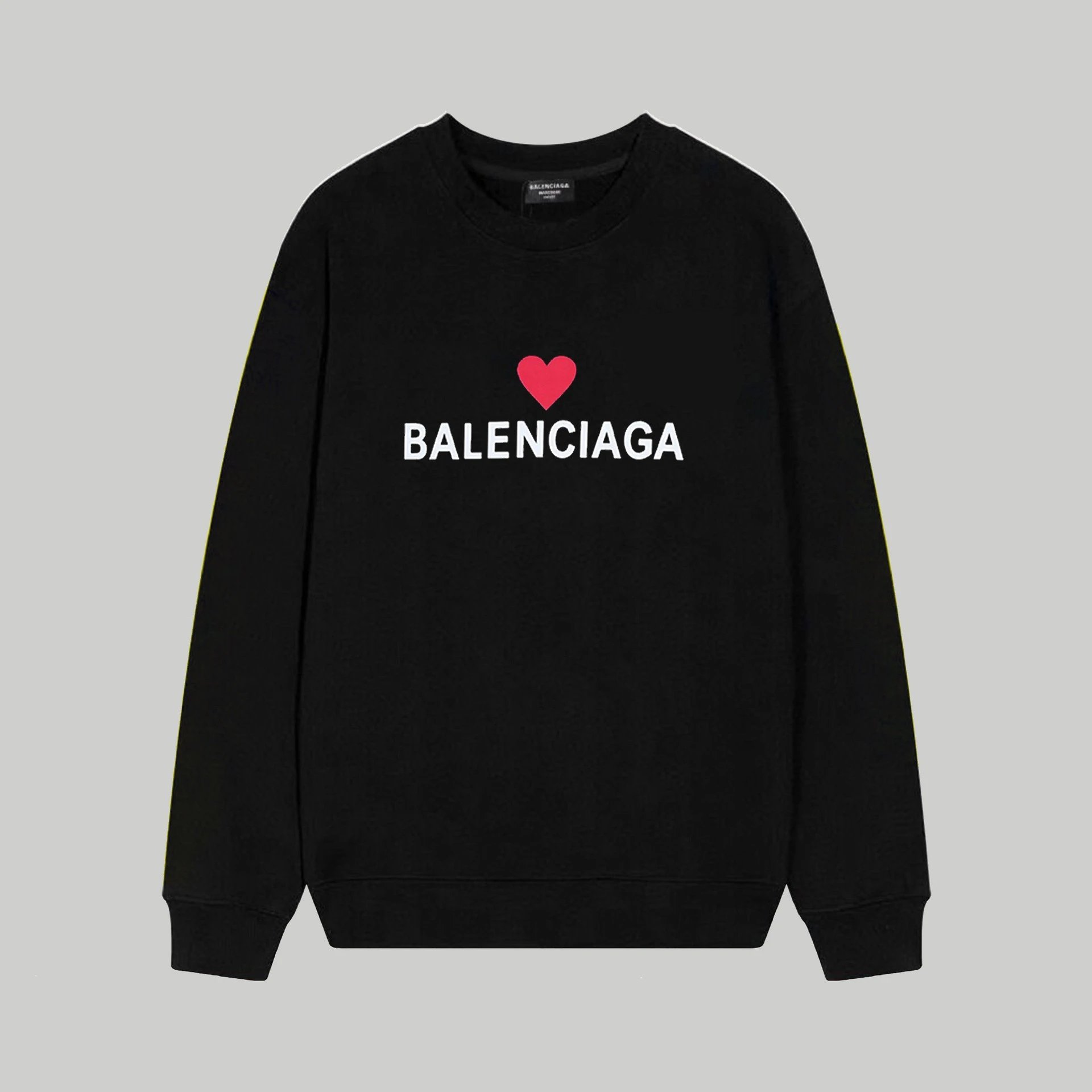 Balenciaga Hoodies & Sweatshirts Crewneck logo-print sweatshirt — 157 black