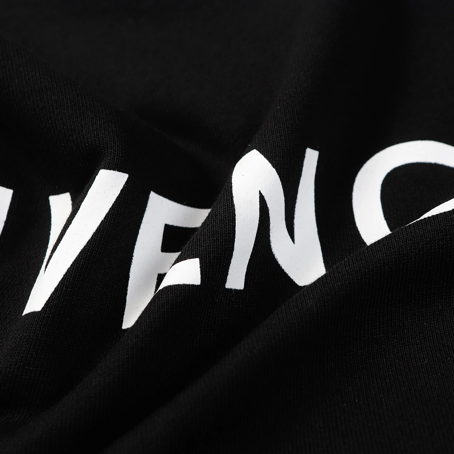 Givenchy Logo Print Green 4G Locks Sweatshirt White Hoodie - 46