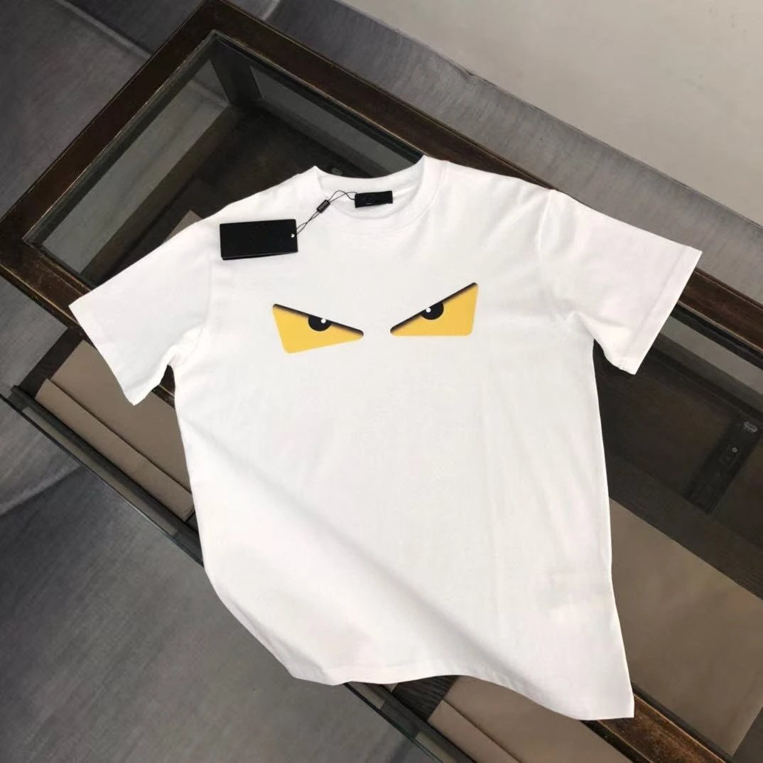 Fendi T-Shirts Short-Sleeve Logo Print — F66