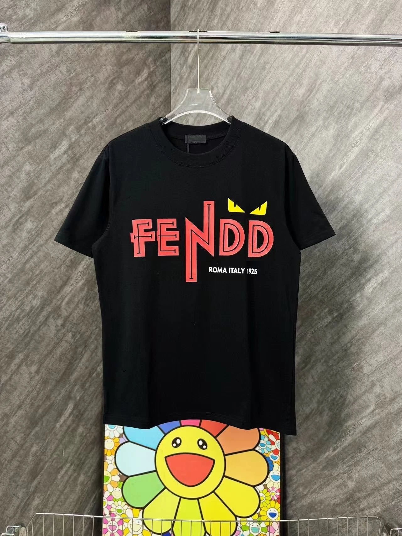 Fendi T-Shirts Monster Eyes Graphic — 33