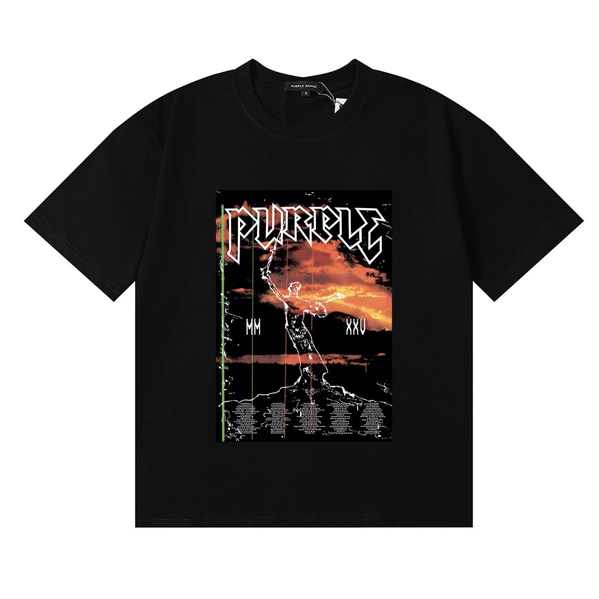 Purple Brand T-Shirts Graphic Print — 3078-1