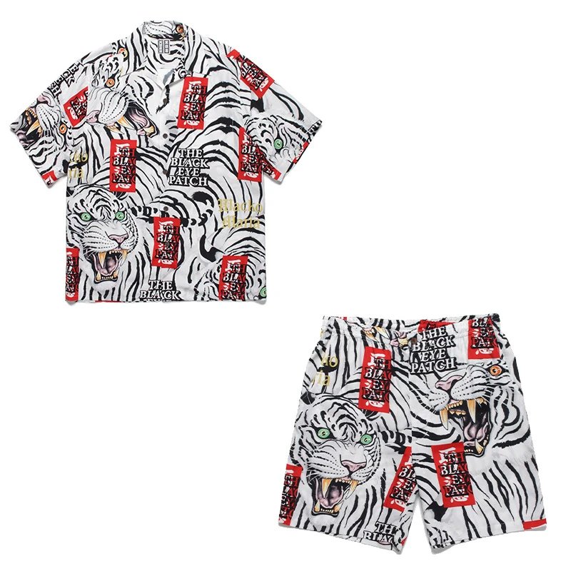 WACKO MARIA Matching Sets Tiger Print Hawaiian Shirt and Shorts Set image 5