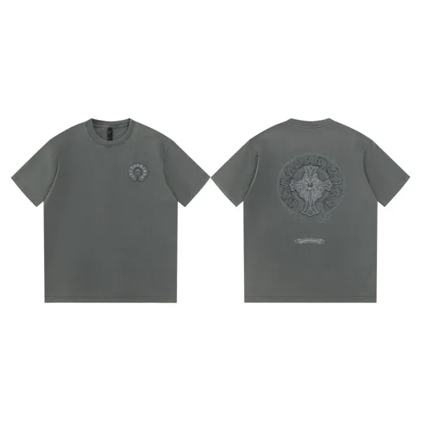 Chrome Hearts Cross Logo T-Shirt Gray - 1