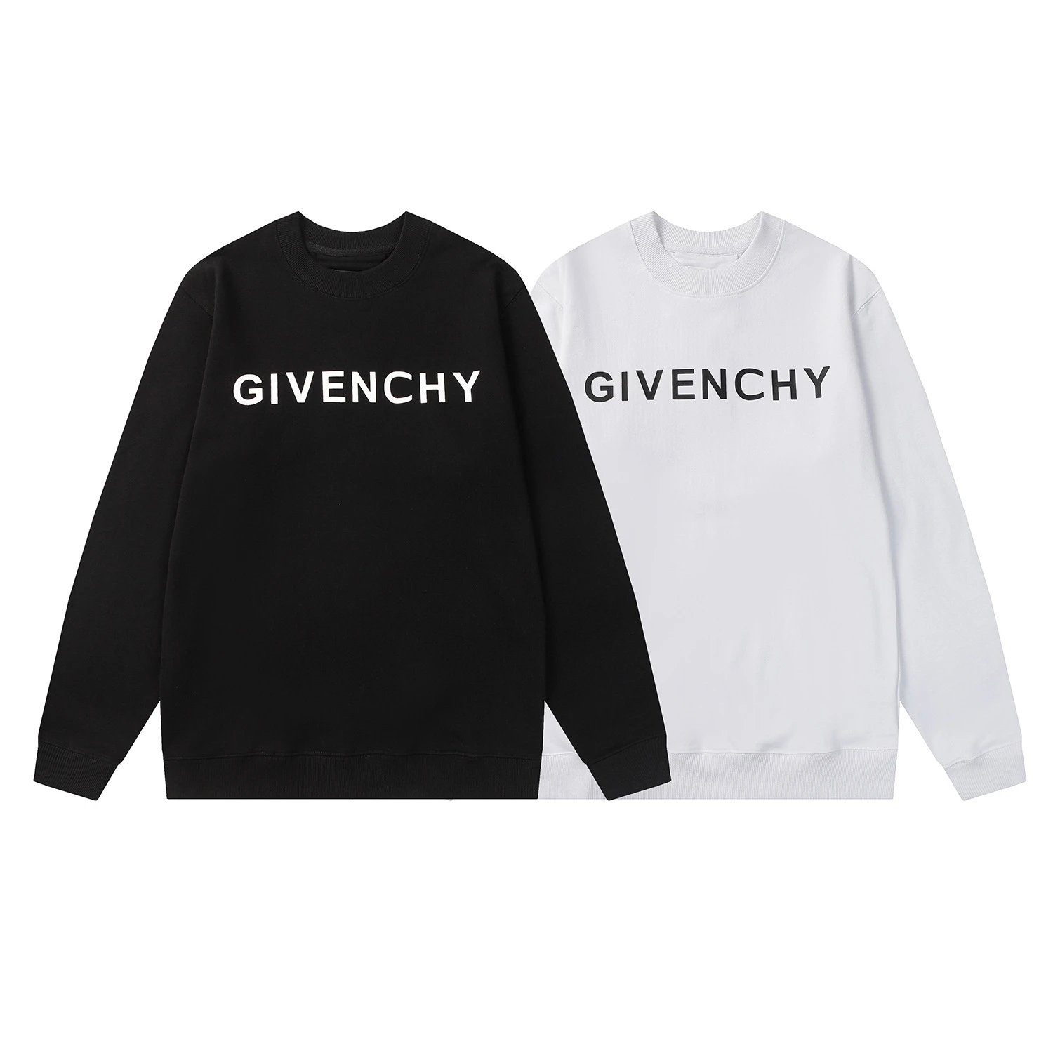 Givenchy Logo Print Green 4G Locks Sweatshirt White Hoodie - 38