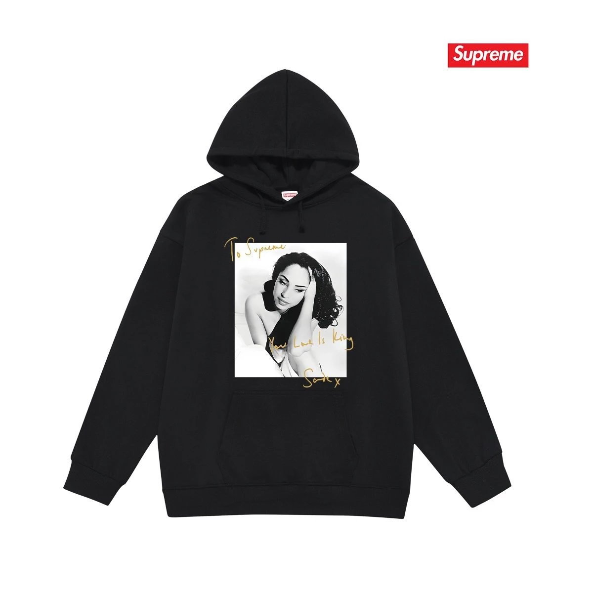 Supreme Hoodies & Sweatshirts Dover Street Market car graphic pullover hoodie — S 2189 Black with fleece lining