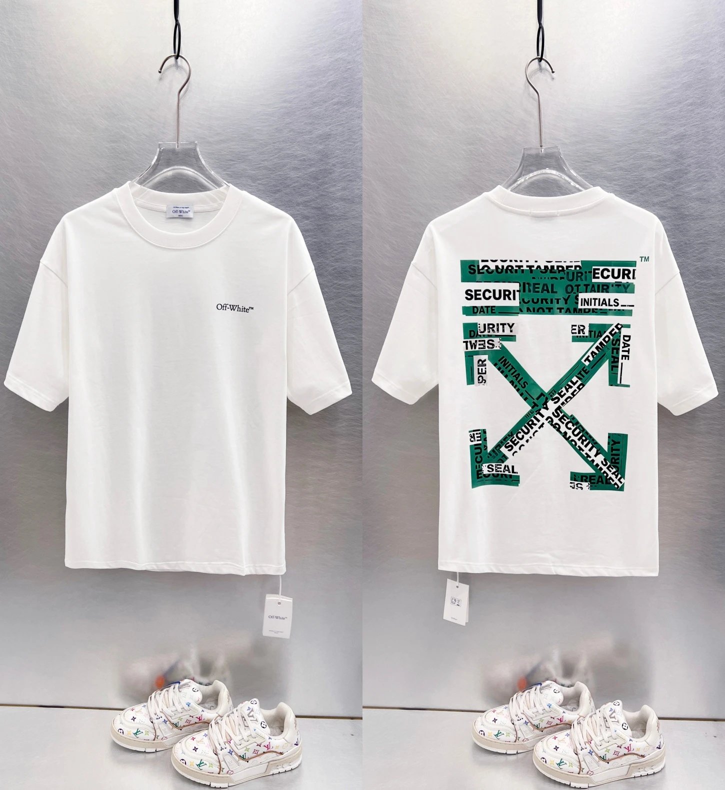 Off-White T-Shirts Graphic-print crew-neck — white 9630