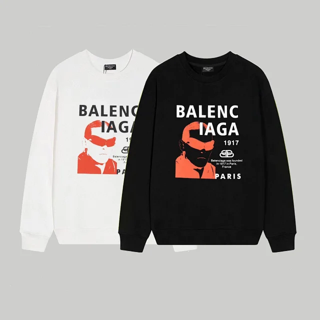 Balenciaga Hoodies & Sweatshirts Crewneck logo-print sweatshirt product detail image 7